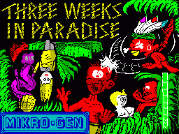 Three Weeks in Paradise ZX Spectrum game 1985
