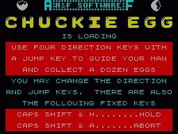 Chuckie Egg ZX Spectrum game 1984