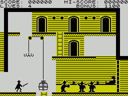Zorro ZX Spectrum game 1986