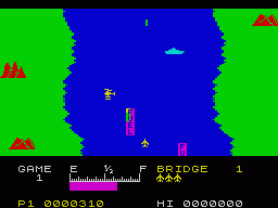 River Raid ZX Spectrum game 1984