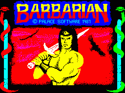 Barbarian: The Ultimate Warrior ZX Spectrum game 1987