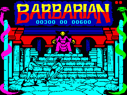 Barbarian: The Ultimate Warrior ZX Spectrum game 1987