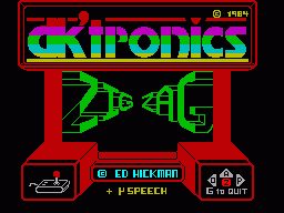 Zig Zag ZX Spectrum game 1984